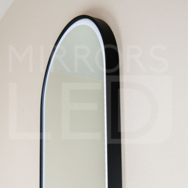Piliulės formos veidrodis 500×1000 mm / Priekinis apšvietimas 2