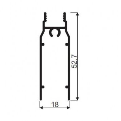 Profilis horizontalus apatinis 5m