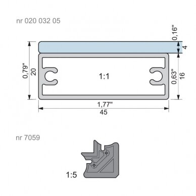 Rėmelio profilis Z18 1